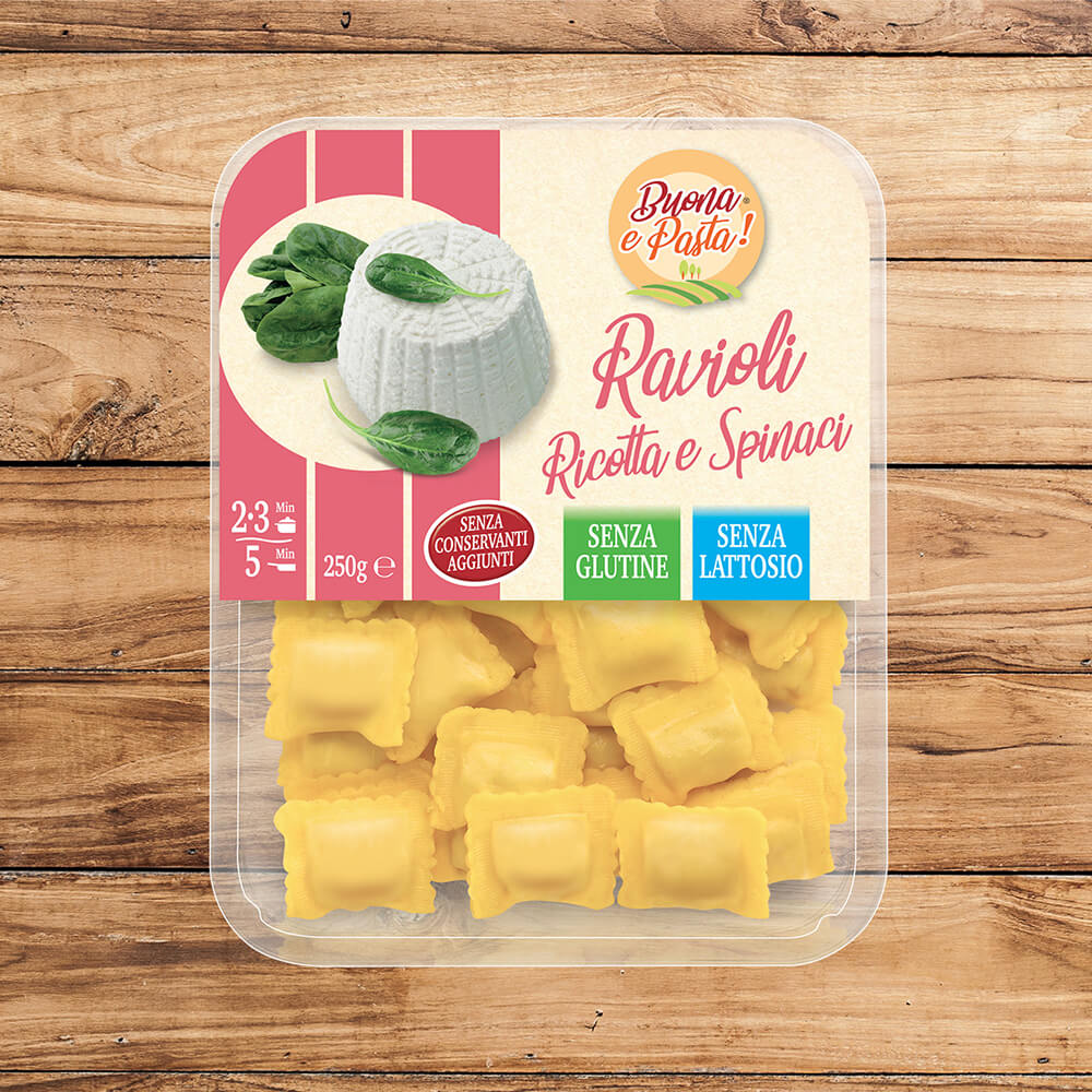 ravioli ricotta e spinaci